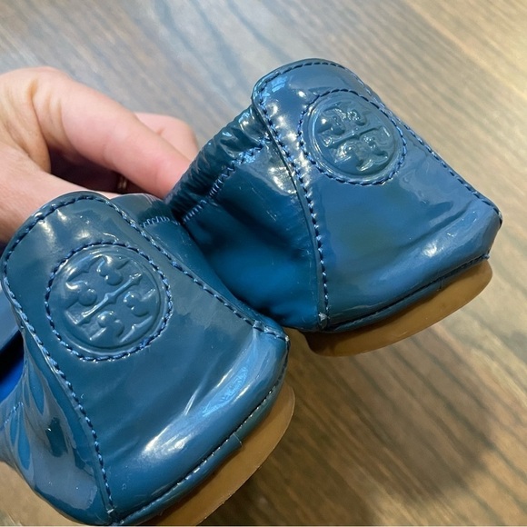 Tory Burch Eddie Smooth Patent Leather Ballet Flat size 7 - Picture 7 of 10